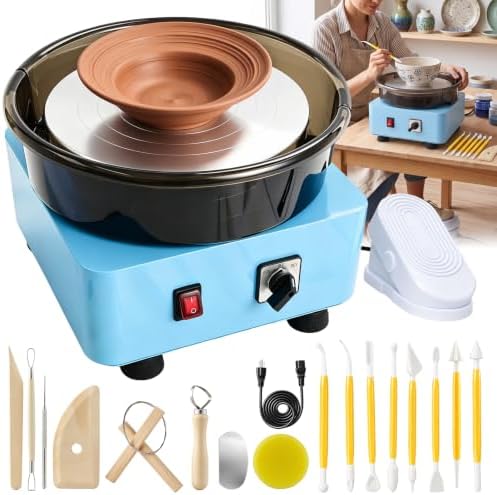 Sakerneo Pottery Wheel for Adults,11inch Professional Pottery Tool Kit by TheBrandPerfected