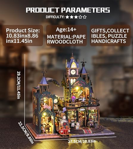 Spilay DIY Miniature House Kit for Adults, Vintage Dollhouse Building Kit - Image 2