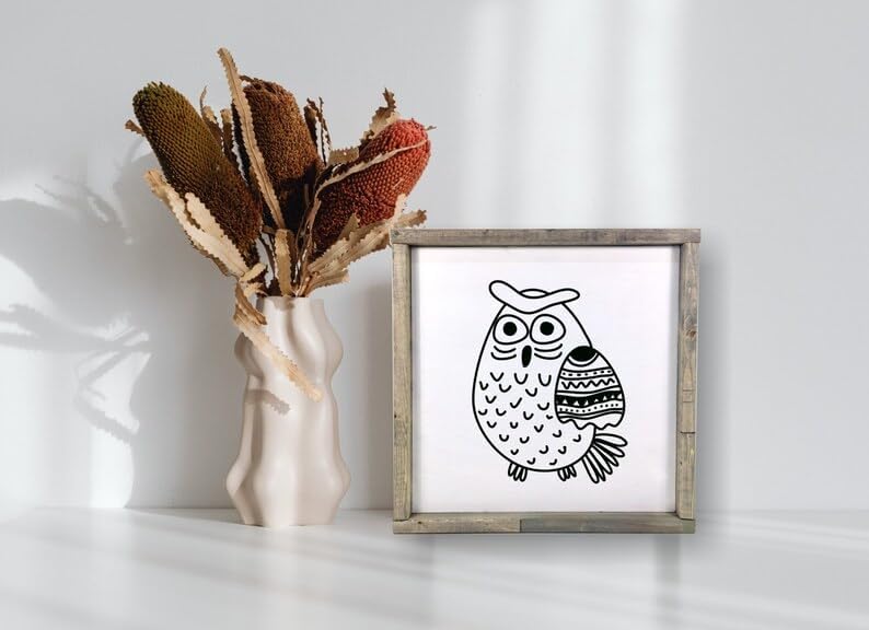 DGAGA 4PCS Owl Self-Adhesive Silk Screen Stencil Parrot Mesh Transfers Various Birds Pattern for Festival Stencils Screen Printing Stencils for Painting on Wood, Home Decor,Bag, T-Shirts 8.5x11 in - Image 6