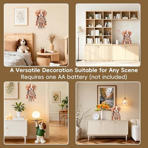 3D Wooden Puzzles for Adults, Beagle Clock Mechanical Model Kits - Image 4
