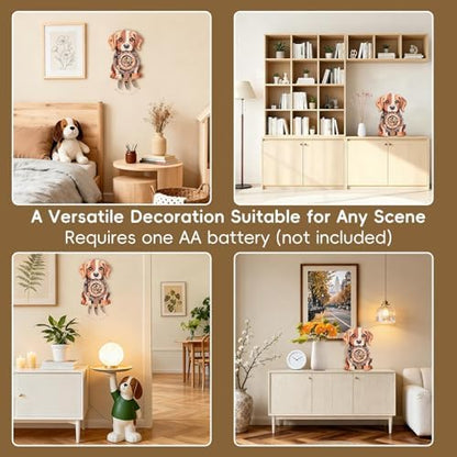 3D Wooden Puzzles for Adults, Beagle Clock Mechanical Model Kits - Image 4