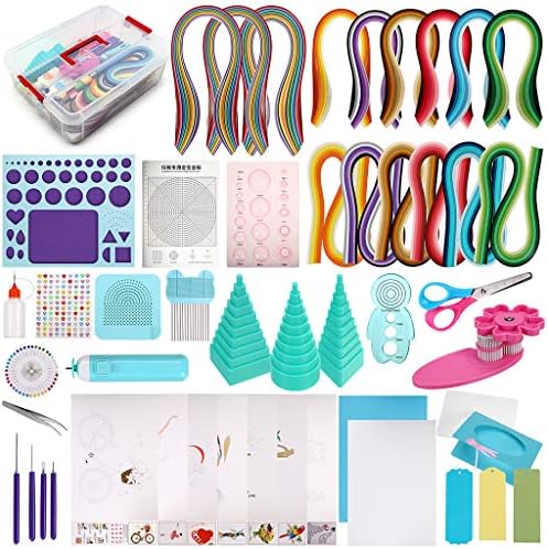 MDLUU Paper Quilling Kit with 1860 Strips and Quilling Tools and Storage Box, Paper Quilling Craft Great for DIY Learning Class, Home Decoration, Birthday Gift by MDLUU