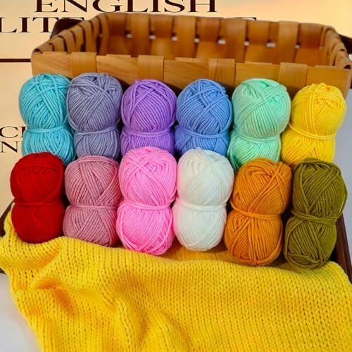 Hntess 118Pcs Crochet Kit for Beginners, Premium Knitting & Crochet Supplies Set with 12 Yarn Spools, 21 Crochet Hooks, 6 Sewing Needles & Storage Case, Complete Starter Crochet Kit for Adults - Image 5