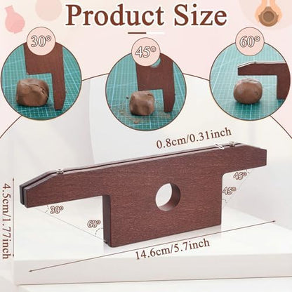 Amylove 3 Pcs Clay Bevel Cutter Fettling Knife Pottery Trim Kit, Red - Image 2