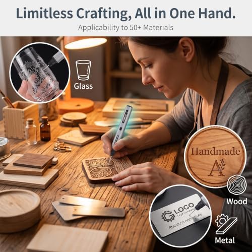 ARROWMAX Engraving Pen for Metal Wood Glass Plastic with OLED, 30000 RPM - Image 5
