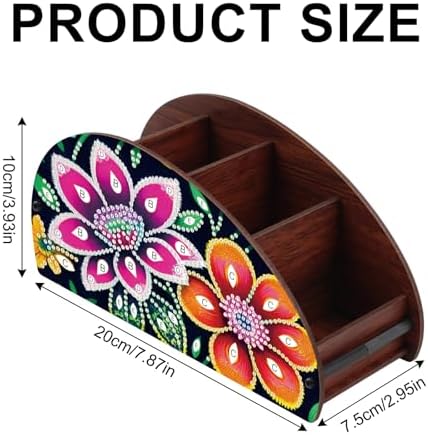 MVVMTOP Diamond Painting Art Kit Organizer Box, Flower DIY Special Shape Diamond Partial Mosaic Handmade Making Kit Organizer Box, Modern Home Dining Living Room Table Top Decor Art Decoration - Image 2