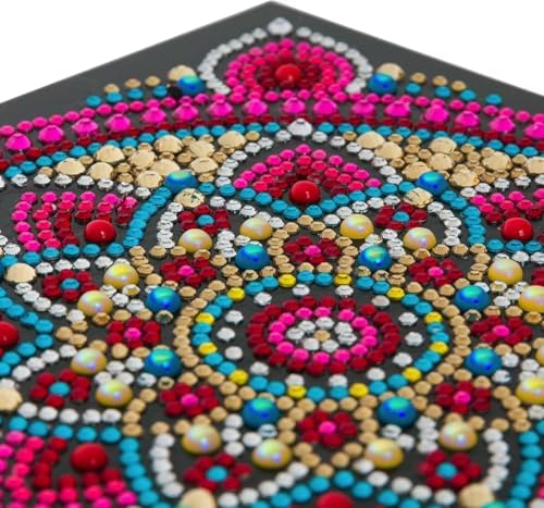 Crystal Art Diamond Painting Card Kit - Mandala- Create Your Own 7"x7" Card Kit - for Ages 8 and up - Image 5