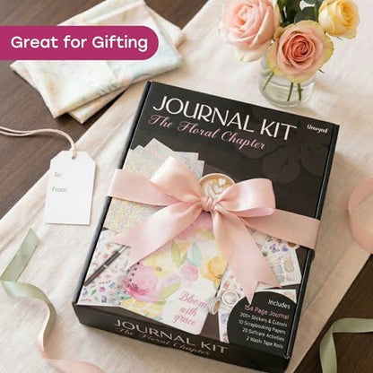 Unwynd Floral Chapter Journal Scrapbooking Starter Kit for Women Adult Teen - Image 4