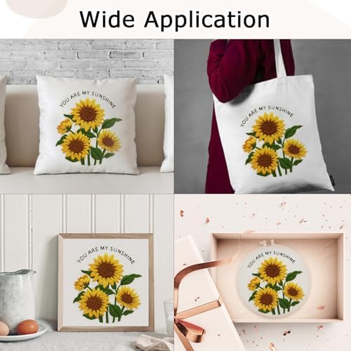 Nuberlic Sunflower Embroidery Kit for Beginners - Image 5