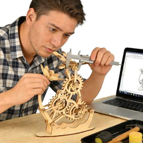 Aida & Hani Wooden Dragonfly Toys 3D Puzzle Toy Creative DIY Assembly Mechanical Wood with Mortise and Tenon Structure Jigsaw Toy Ornament - Image 2