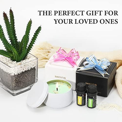 SAEUYVB Candle Making Kit for Adults with Electric Wax Melting Pot(White) - Image 5