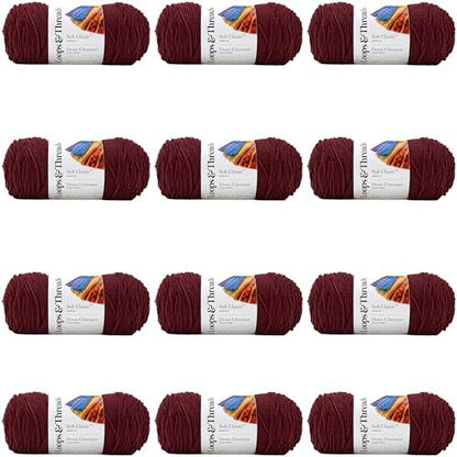 MICHAELS Bulk 12 Pack: Soft Classic™ Solid Yarn by Loops & Threads® - Image 6
