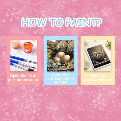 HITO Bird Paint by Numbers Kit for Adults, Paint by Numbers Kits for Adults - Image 7