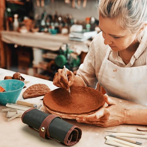 UUSYCUN 36PCS Pottery & Clay Sculpting Tools, Ceramics Polymer Tools Set, Clay Modeling Tools with Case for Air Dry Clay, Carving, Molding, Pottery Wheel, Crafting Supplies, Pros, Beginners, Adults - Image 2
