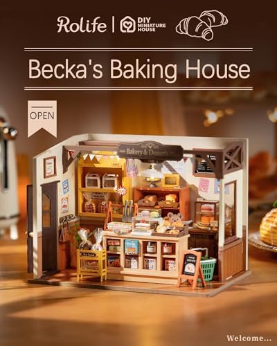 Rolife Becka's Bakery Miniature House Kit with LED Lights - Image 3