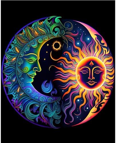 Moon Paint by Number for Adults, Paint by Numbers for Adults Beginner by HITO