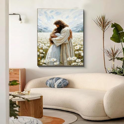 Jesus Paint by Numbers Kit for Adults Framed Canvas 12X16 in, Frameworkless - Image 6