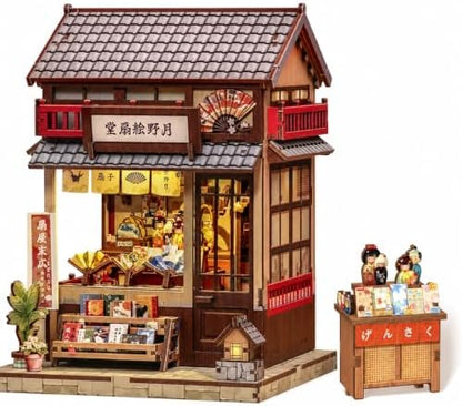 Japan Book Nook, DIYMiniature House Kit, Japanese Fan Shop Booknook by EndlessLimit