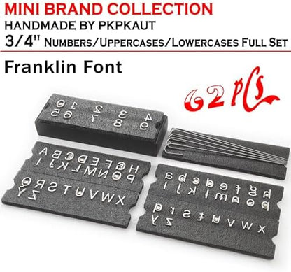 62Pcs 3/4" Custom Branding Iron for Wood, Leather Branding Stamp - Image 2