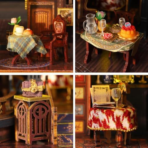 DIY Miniature Dollhouse Kit, Castle Tiny House Building Kit for Adults - Image 3