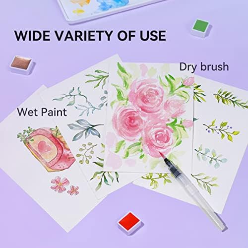 MeiLiang 48 Colors Watercolor Paint Set with Brush - Image 5