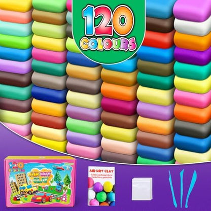 ESSENSON Air Dry Clay 120 Colors, Modeling Clay for Kids - Image 2