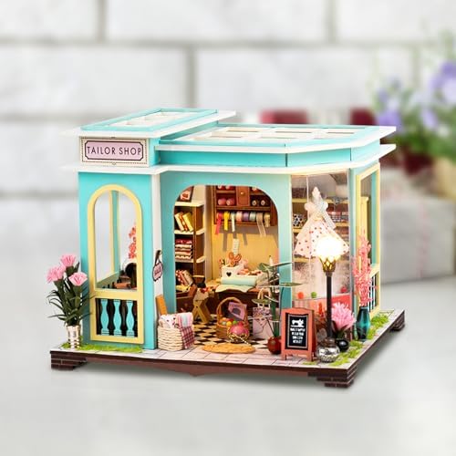DIY Miniature House Kit, 3D Wooden Puzzle Kit with Led for Adults - Image 6