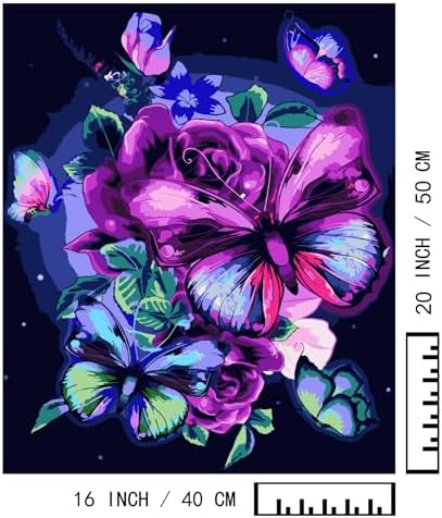 BAISITE Paint by Numbers Kit for Adults Beginners,16" Wx20 L 2 Pack Canvas for Painting Kits for Adults in Colorful Box 5152 Already Framed - Image 7