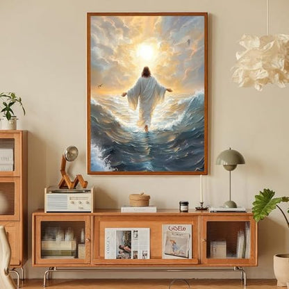 Jesus Paint by Numbers Kit for Adults Framed Canvas 12X16 in, Frameworkless - Image 5