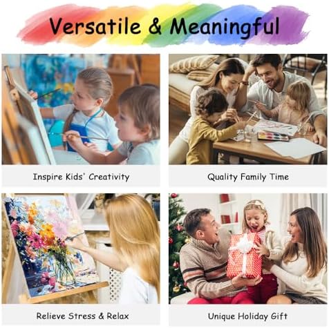 Ocean Paint by Numbers Kit for Adults, Sea Turtle Swimming in Deep Coral Reef Adult Paint by Number Kits, Marine Life Painting by Numbers Canvas, DIY Arts and Crafts for Home Decor, 16x20 Inch - Image 7