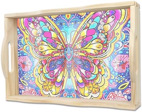 EWJRNSF Diamond Art Kits for Adults Wooden Serving Trays with Handles by EWJRNSFDiamondPainting
