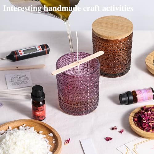 DARJEN Candle Making Kit for Beginners, 2 Jars Soy Wax Scented DIY Set - Image 5