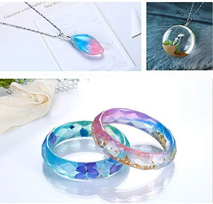250g UV Resin Clear No Odor, Resin Jewelry Making Starter Kit with UV Lamp + Mini Electric Drill + 900pcs Jewelry Findings Accessories Kit + Tweezers for DIY Resin Crafts Earrings Pendants - Image 4