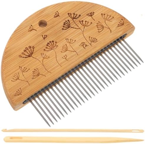 Garneck Wooden Weaving Tool Set with Steel Needle, for DIY Crafts by GARNECK