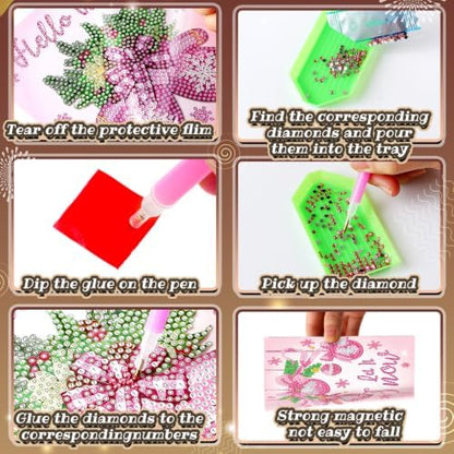 Saillong 24 Pack Surprise Blind Boxes Diamond Art Cards with Envelopes - Image 6