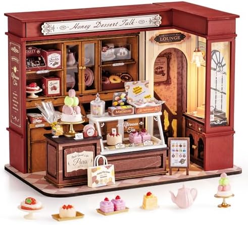 Rolife Dessert Shop DIY Miniature Dollhouse Kit Creative Gift for Adults by Rolife