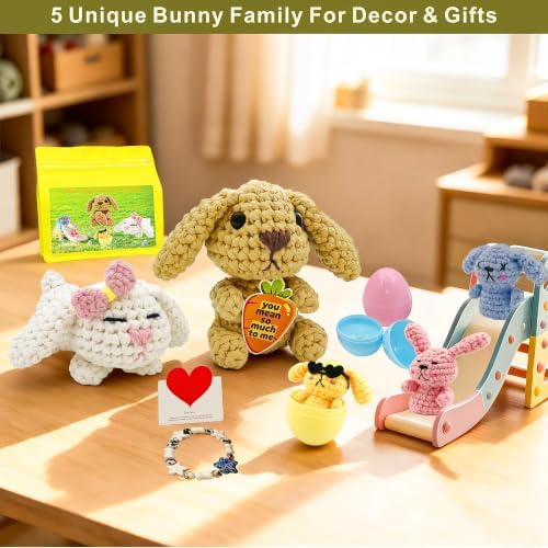 LuNuaFvy Crochet Kit for Beginners Adults Kids 13+ - Amigurumi Animal - Image 5