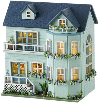 Kisoy Romantic and Cute Dollhouse Miniature DIY House Kit Creative Room Perfect DIY Gift for Friends, Lovers and Families (Warm House) by Kisoy
