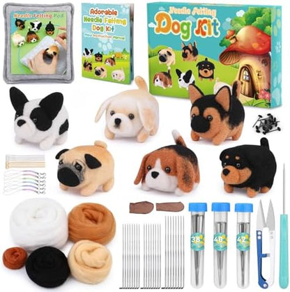 UOOU Needle Felting Kit, Wool Felting Kit with Felting Needles Supplies by UOOU