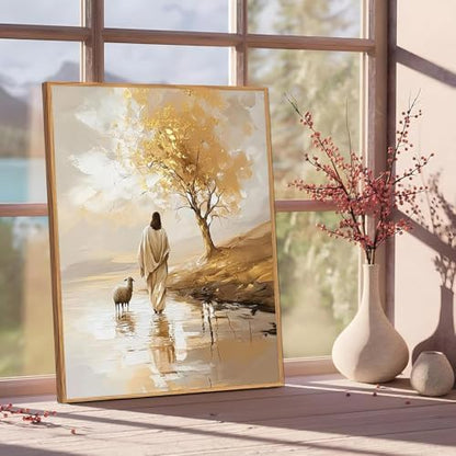 Jesus Paint by Numbers Kit for Adults Framed Canvas 12X16 in, Frameworkless - Image 2