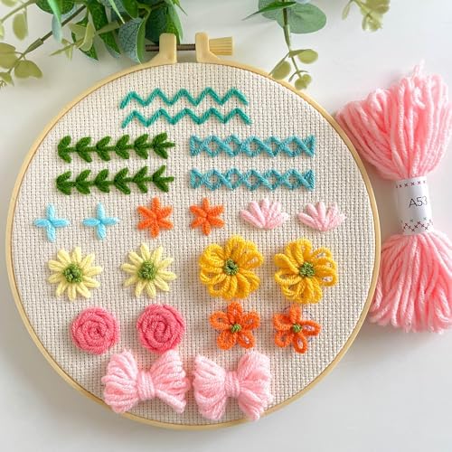 Myfelicity Punch nedle kit,Punch Needle Kits Adults Beginner,Learn Various Needlework Techniques for poking Embroidery - Image 4