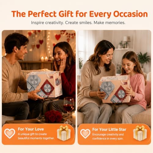Skirfy Pottery Wheel for Adults Kids,Complete Pottery Set for Beginners with 6.3" Turntable with Two-Way Rotation,Craft Kits Toys Birthday Gifts for Boys Girls(Red) - Image 6