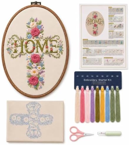 WYBQFDJ 3D Floral Embroidery Kit for Beginners and Adults, Pre-Printed by Unknown