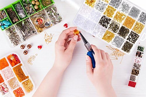 Paxcoo 2400Pcs Earring Making Supplies Kit with 24 Style Earring Hooks, Earring Backs, Earrings Posts and Earring Making Findings for Adult - Image 7