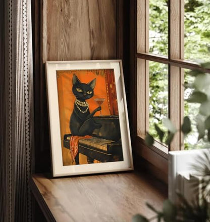Canrichshop Drinking Cat Paint by Numbers Kit for Adults,Painting by Numbers,DIY Acrylic Paint Kit for Adults Beginners Without Frame,Easy Adult Paint by Number Kits on Canvas for Decor 16x20inch - Image 4