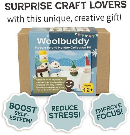 Woolbuddy Needle Felting Kit Starter Set (Christmas) for Beginner & Adults - Image 4
