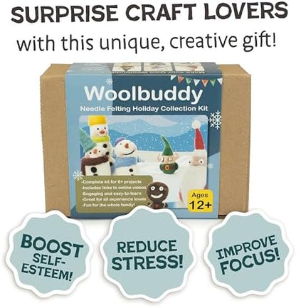 Woolbuddy Needle Felting Kit Starter Set (Christmas) for Beginner & Adults - Image 4