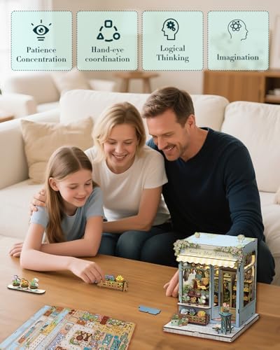 Cutefun Book Nook Kit - DIY Miniature Dollhouse Kit for Adults and Teens - Image 6