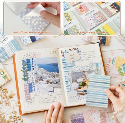 500 Sheets Scrapbook Paper, Junk Journal Supplies + 84 PET Floral Stickers - Image 4