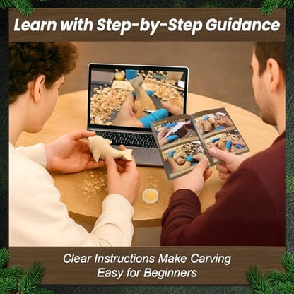 TEKCHIC Wood Carving Kit for Beginners Whittling Knife Kit - Image 4